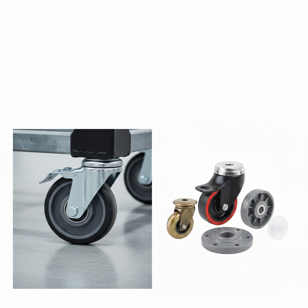 Sert plastik tekerlek